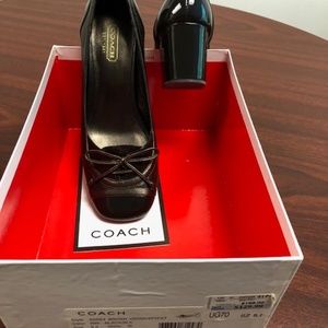 Coach Brown patent Leather Style#A0294